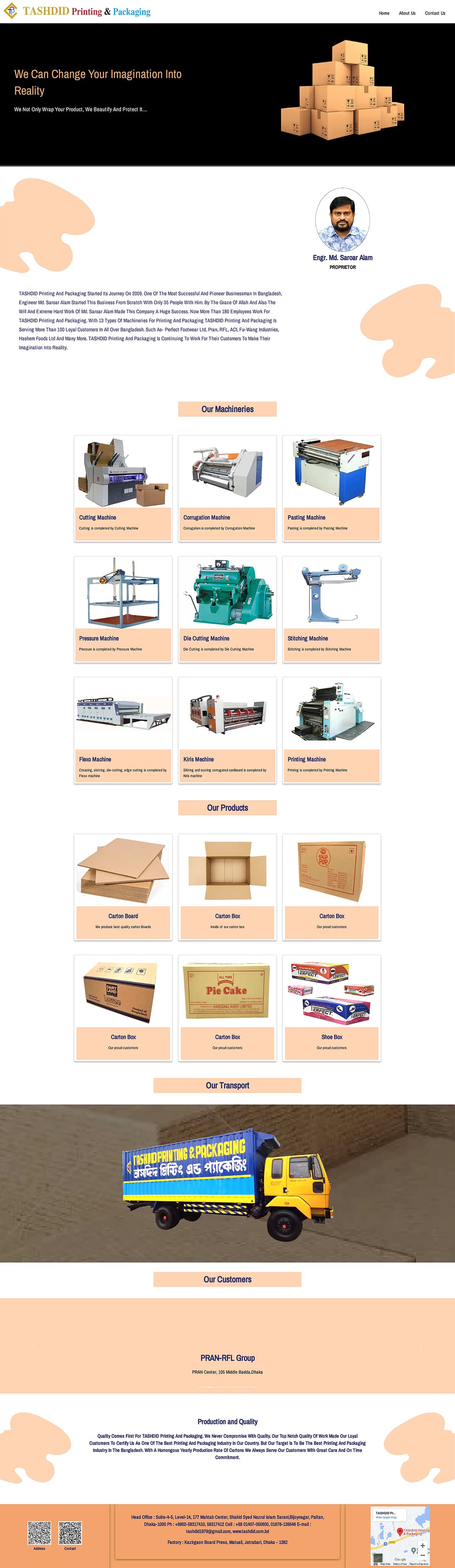 Printing & Packaging Website